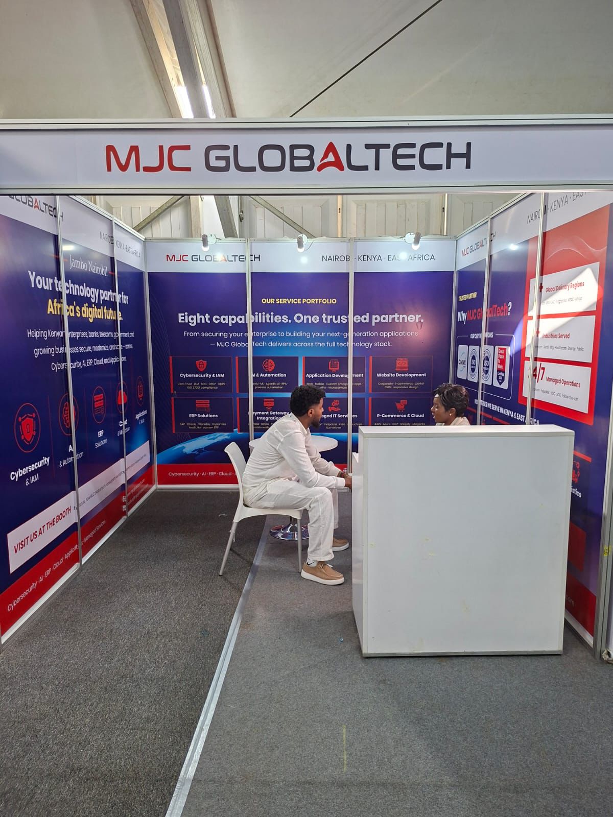 Business conversations at GITEX Kenya
